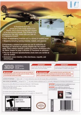 Pacific Liberator box cover back